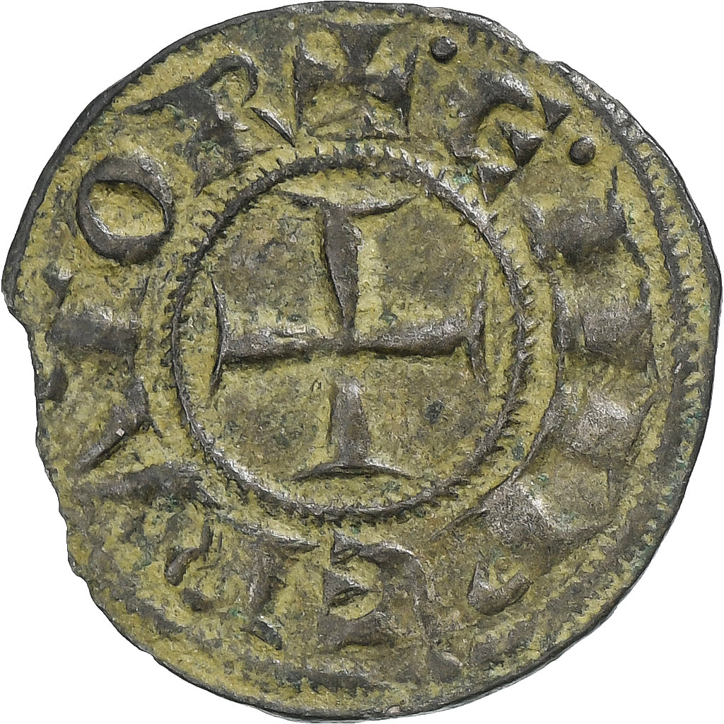 Royaume de Sicile, Henri IV et Constance, Denier, 1194-1197, Messine, Billon