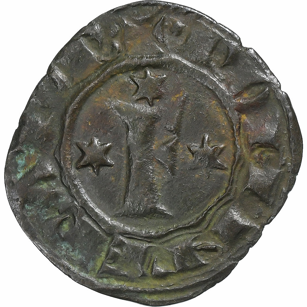 Royaume de Sicile, Frédéric Ier, Denier, 1249, Brindisi, Billon, TTB+