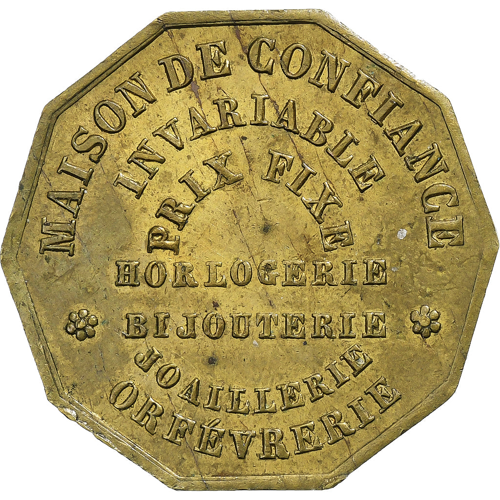 Francia, ficha, Detouche Horlogerie Bijouterie Joaillerie Orféfvrerie, Ottone