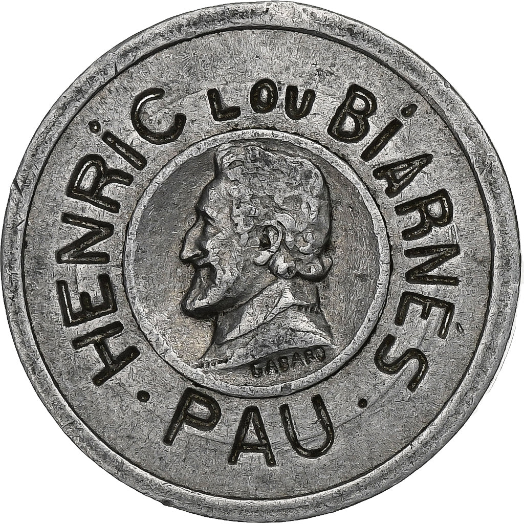 France, O. Michelet, 10 Centimes, Henric Lou Biarnés, Pau, EF(40-45)
