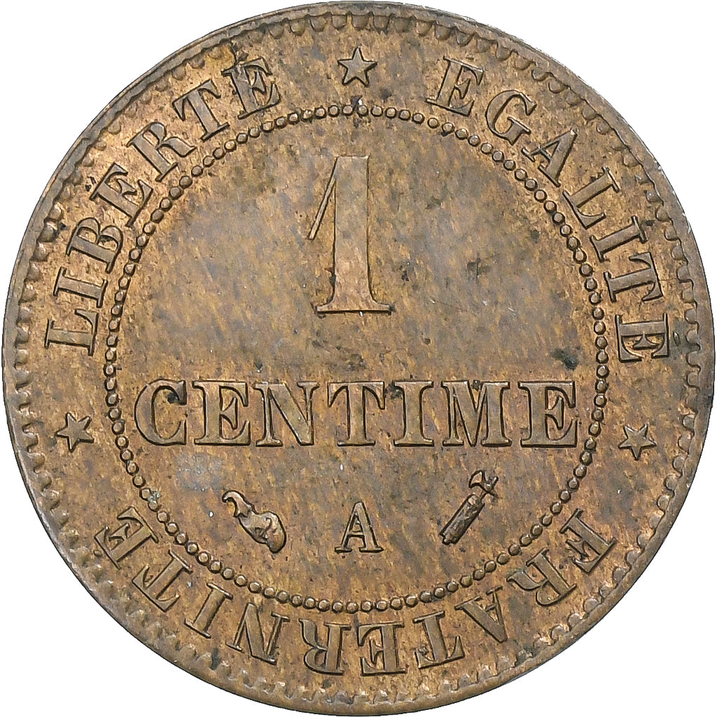 France, Centime, Cérès, 1895, Paris, Bronze, AU(50-53), Gadoury:88, KM:826.1