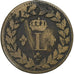 Francja, Louis XVIII, Décime., 1815., Strasbourg, Miedź, VF(30-35)