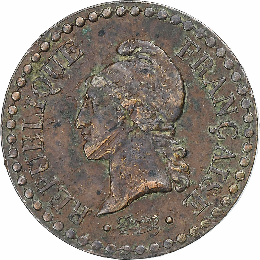 Frankrijk, Centime, Dupré, 1848, Paris, Bronzen, ZF, Gadoury:84, KM:754