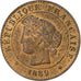 Francia, Centime, Cérès, 1889, Paris, Bronzo, SPL-, Gadoury:88, KM:826.1