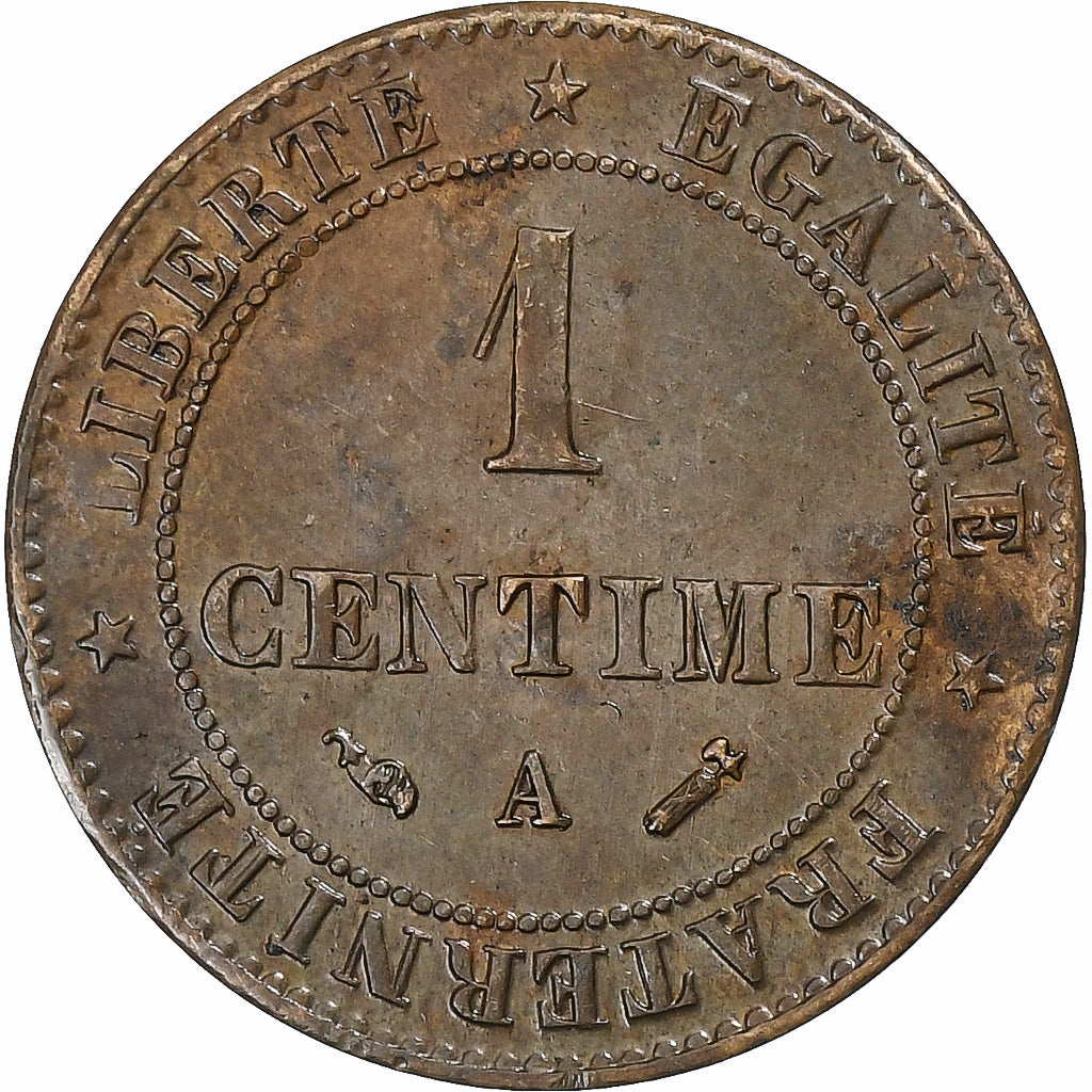 Frankrijk, Centime, Cérès, 1895, Paris, Bronzen, PR, Gadoury:88, KM:826.1