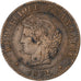 Frankrijk, Centime, Cérès, 1872, Paris, Bronzen, ZF, Gadoury:88, KM:826.1