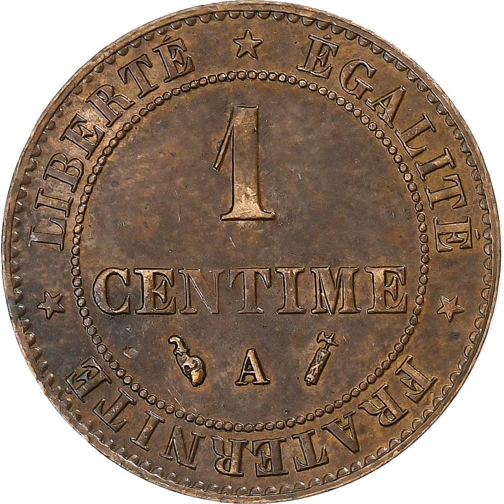 France, Centime, Cérès, 1892, Paris, Bronze, AU(55-58), Gadoury:88, KM:826.1