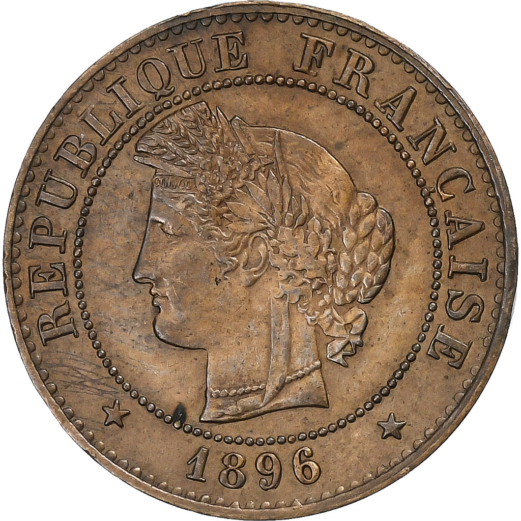 Francia, Centime, Cérès, 1896, Paris, Bronzo, BB+, Gadoury:88, KM:826.1