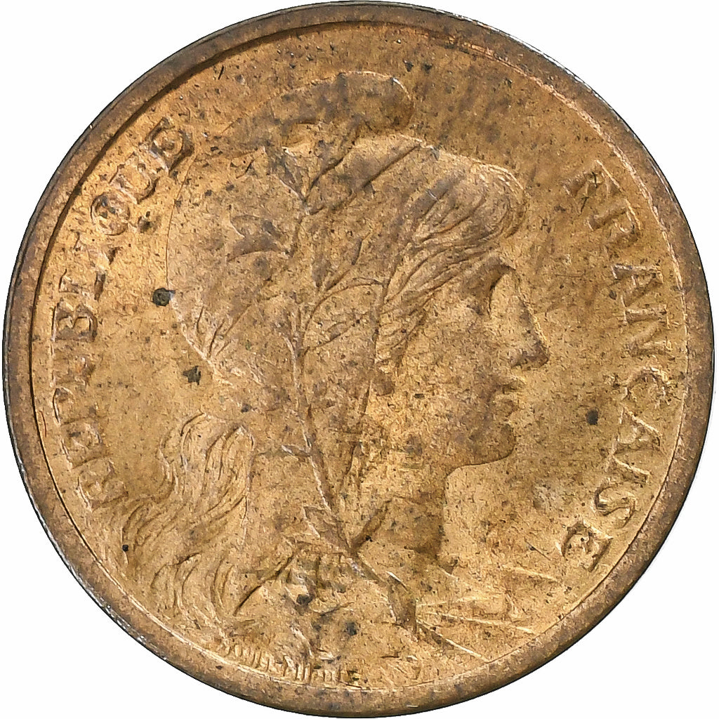 Frankrijk, Centime, Daniel-Dupuis, 1898, Paris, Bronzen, PR, Gadoury:90, KM:840