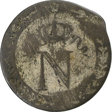Francia, Napoleon I, 10 Centimes, 1809, Biglione, B+, Gadoury:190