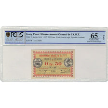 Costa d’Avorio, 0.50 Franc, 1917-11-02, FDS, PCGS, Gem UNC 65