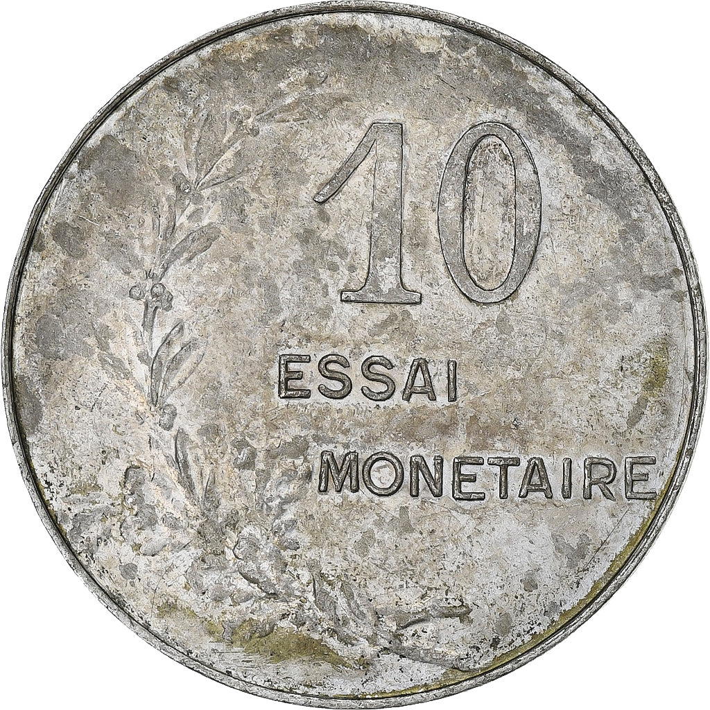 France, Compagnie d'Alais et de la Camargue, 10 Centimes, 1908, Essai, TTB