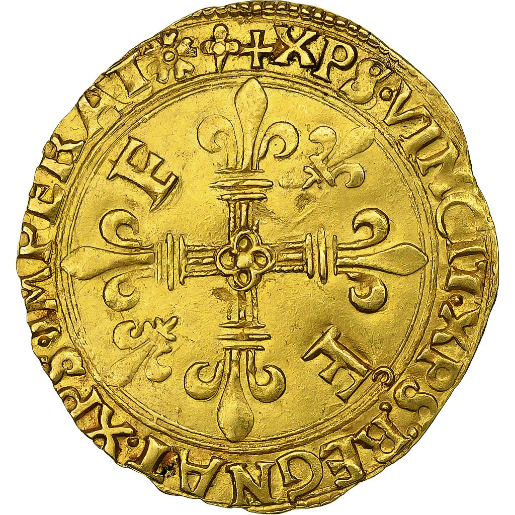 Francia, François Ier, Écu d'or au soleil, après 1519, Lyon, Oro, MBC+