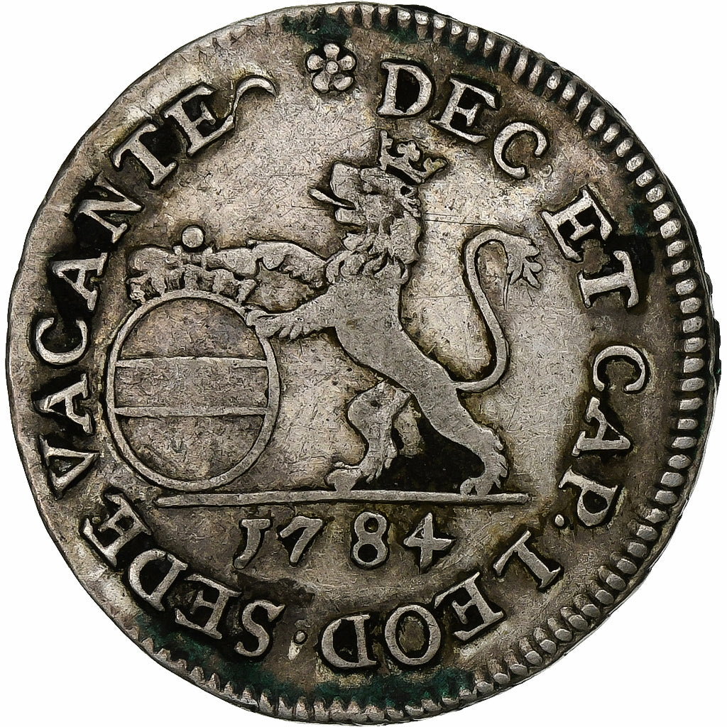 Prince-Bishopric of Liege, Sede Vacante, Escalin, 1784, Liege, Silver