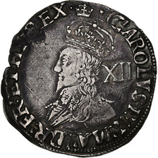 Kingdom of England, Charles I, Shilling, 1635-1636, Tower mint, Plata, MBC