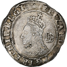 Kingdom of England, Elizabeth, Sixpence, 1592, Tower mint, Silver, AU(55-58)
