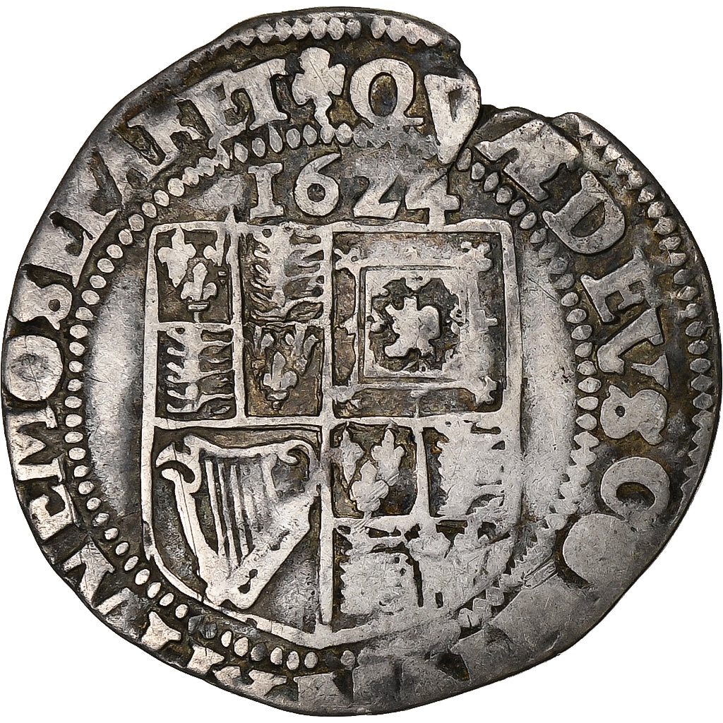 Kingdom of England, James I, 6 Pence, 1624, Tower mint, Silver, VF(20-25)