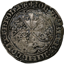 Duchy of Brabant, Jean IV, Double Gros drielander, 1420-1421, Brussels, Billon