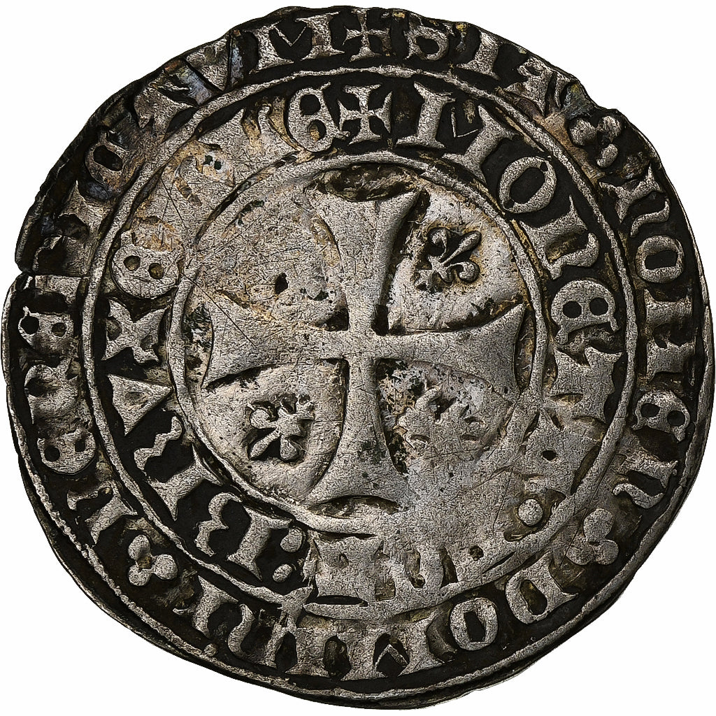 Duchy of Brabant, Jean IV, Double Gros drielander, 1420-1421, Brussels, Billon
