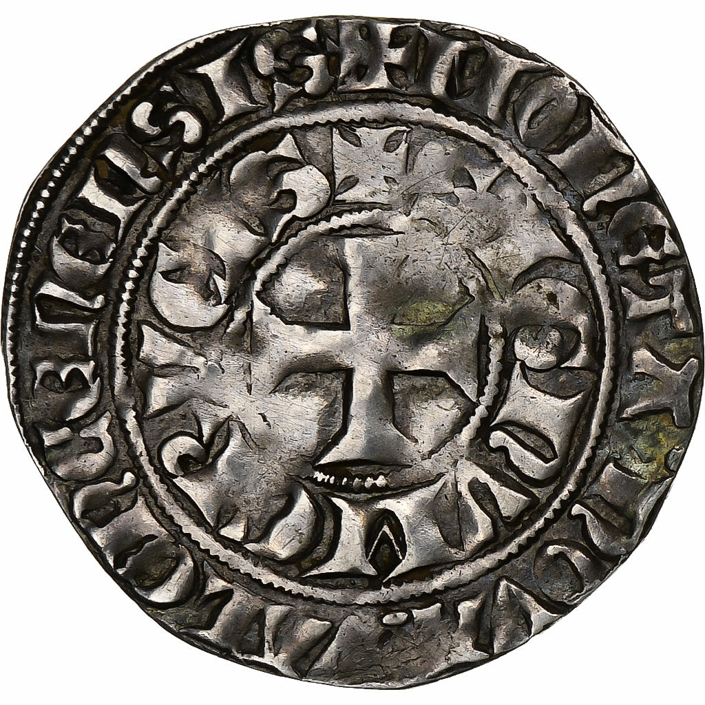 County of Hainaut, William I of Avesnes, 1/2 Gros au chevalier, Baudekin, ca.