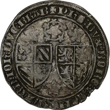 County of Flandre, Philip the Bold, Groat Rozebeker, 1384, Mechelen, Billon