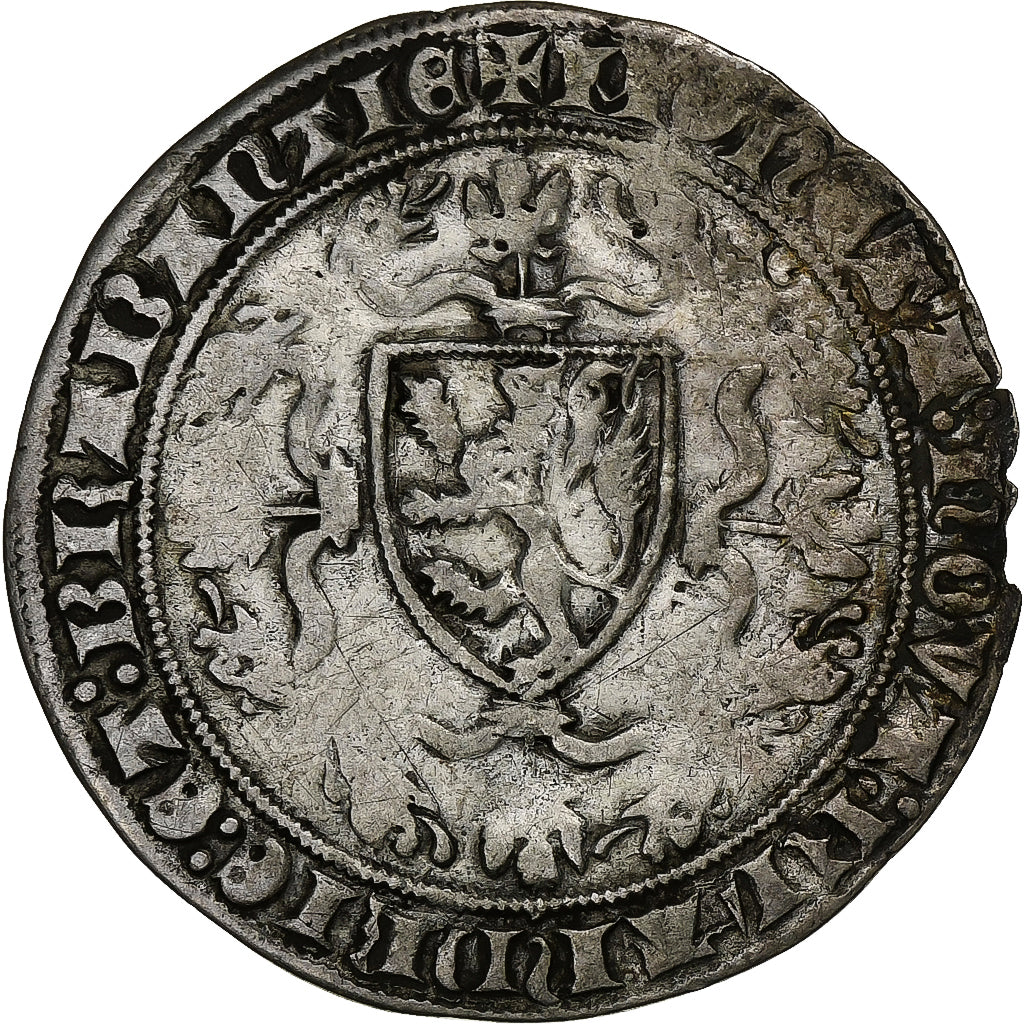 Comté de Flandre, Philippe le Hardi, Gros roosebeker, 1384, Malines, Billon