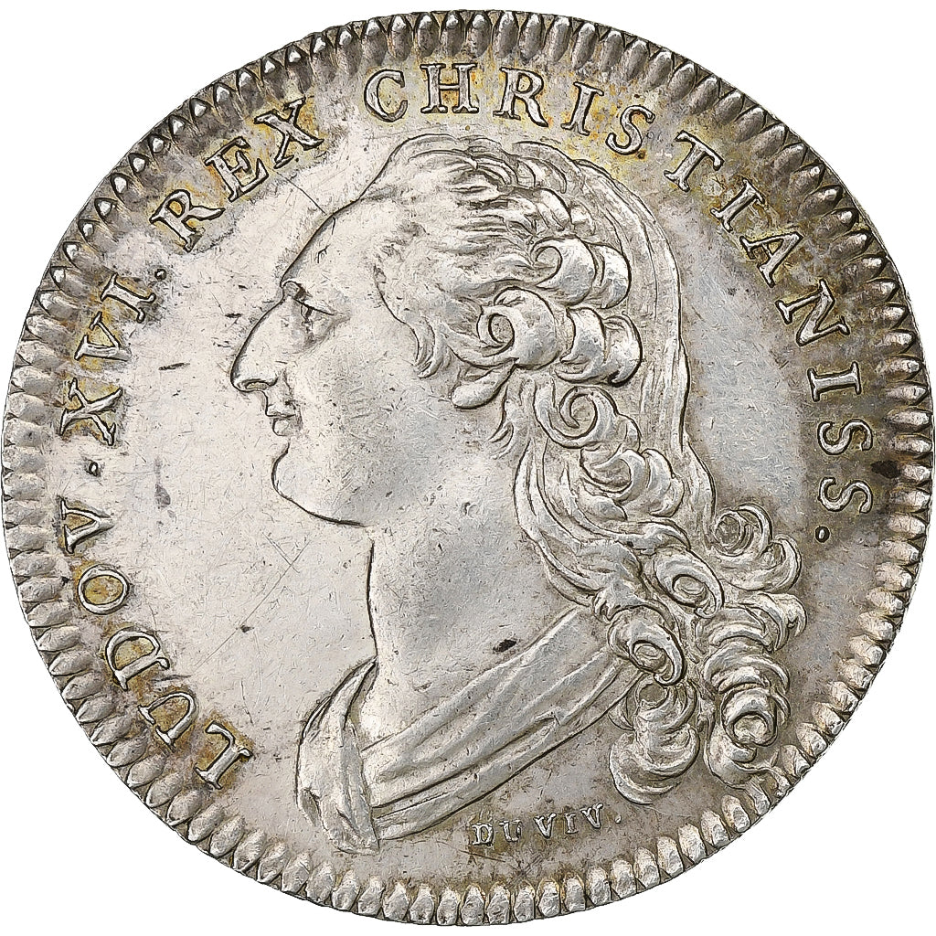 Frankrijk, Token, Louis XVI, Ville de Cambrai, Zilver, Duvivier, ZF+