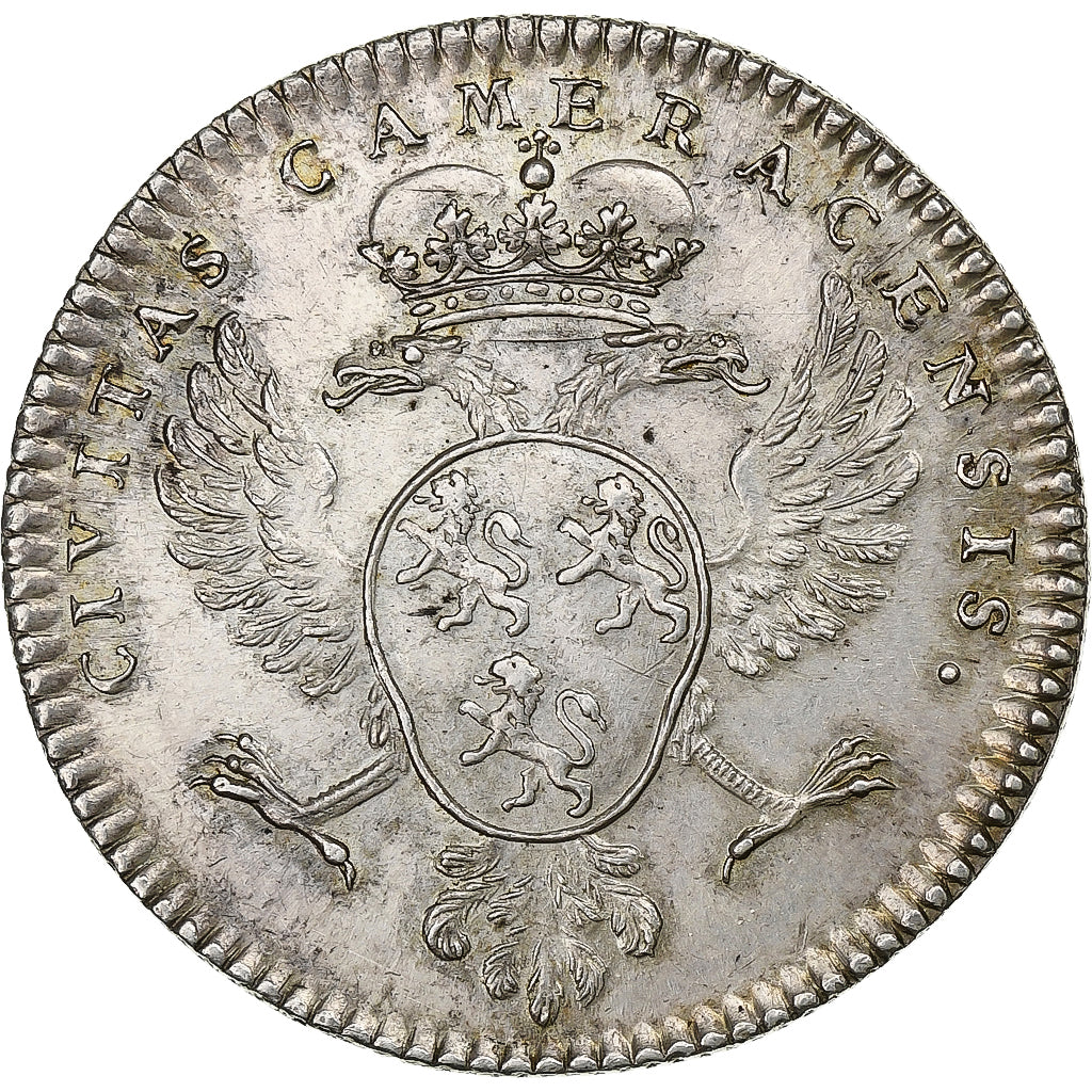 Frankrijk, Token, Louis XVI, Ville de Cambrai, Zilver, Duvivier, ZF+