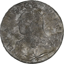 France, Louis XV, Ecu aux branches d'olivier, 1727, Orléans, Silver, EF(40-45)