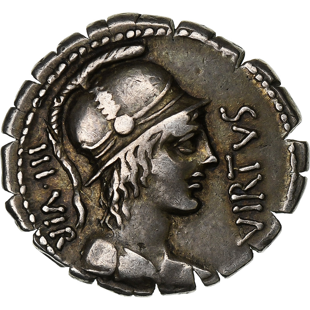 Aquillia, Denarius Serratus, 65 BC, Rome, Silver, EF(40-45), Crawford:401/1