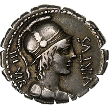 Aquillia, Denarius Serratus, 65 BC, Rome, Silver, EF(40-45), Crawford:401/1