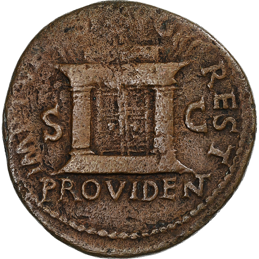 Divus Augustus, As, 80-81, Rome, Bronze, VF(30-35), RIC:457