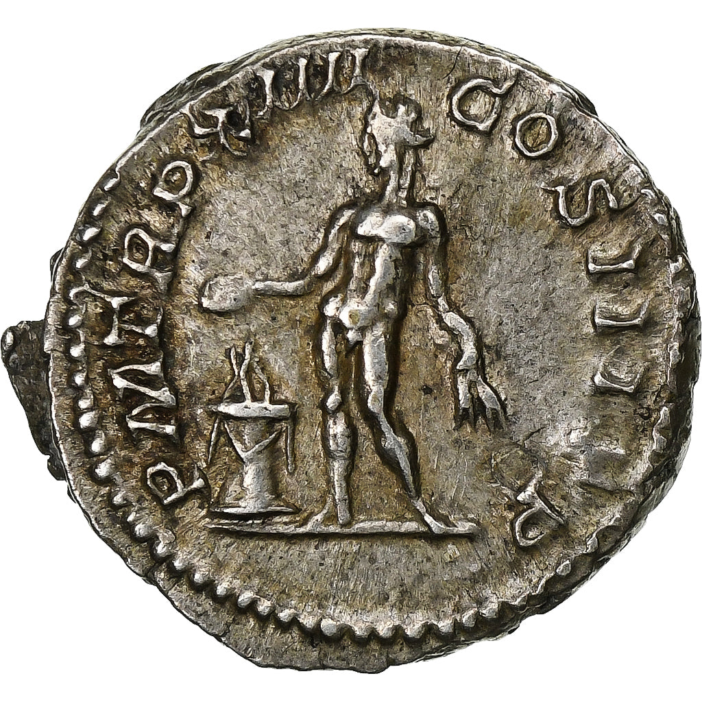 Septimius Severus, Denarius, 206, Rome, Silver, AU(55-58), RIC:201