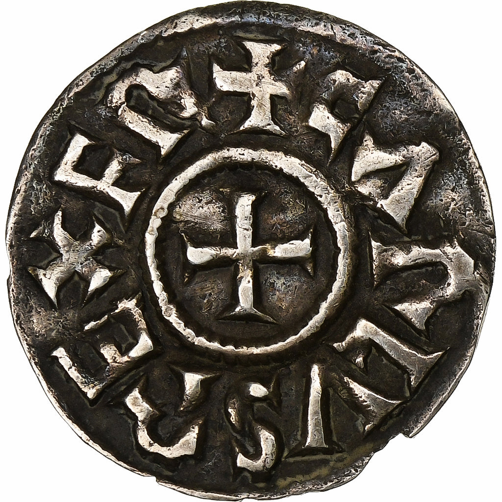 Frankreich, Charles II le Chauve, Denier, ca. 840-864, Melle, Silber, SS+