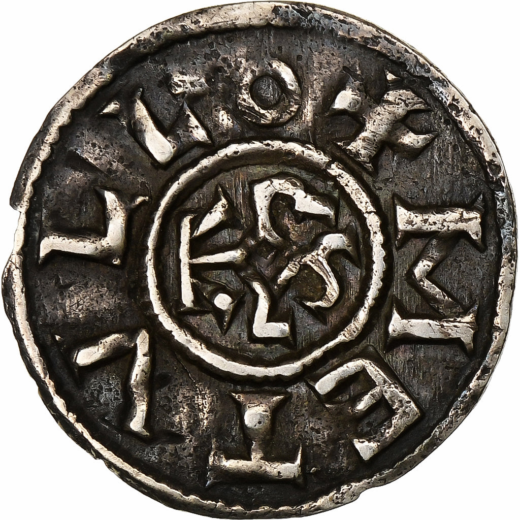 Frankreich, Charles II le Chauve, Denier, ca. 840-864, Melle, Silber, SS+