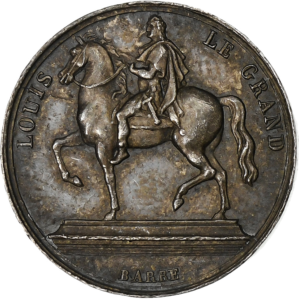 Francia, Quinaire, Charles X, Place Louis le Grand, 1825, Argento, Barre, SPL-