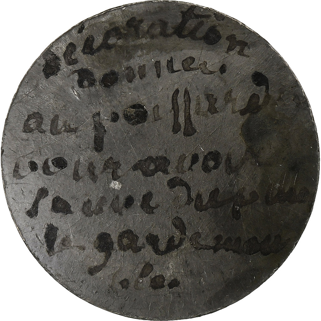 France, Médaille, Commune de Paris aux bonnes citoyennes, 1871, Etain, SUP+