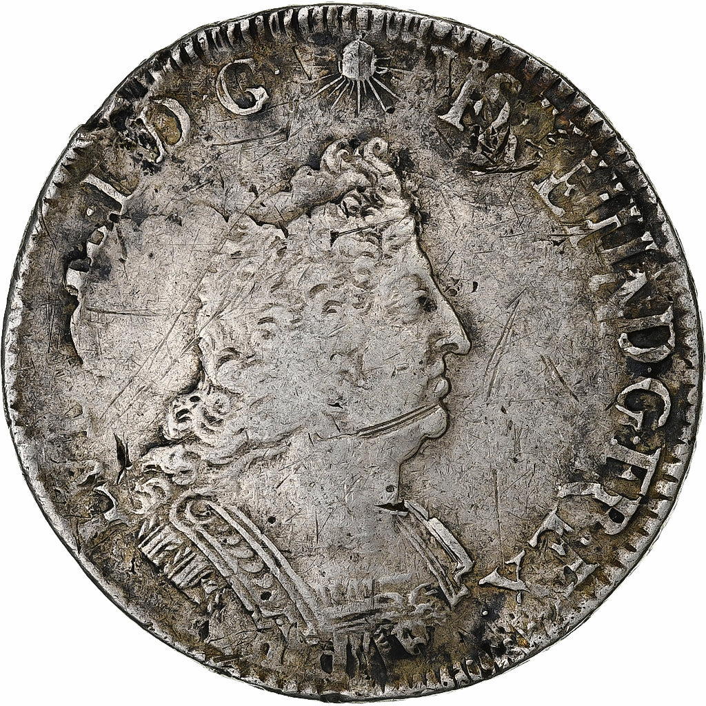 France, Louis XIV, Écu de Flandre aux palmes, 1693-1699, Lille, réformé