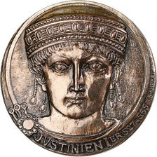 France, Médaille, Notariat Français, Justinien Ier, 1974, Argent, SUP, Andrei