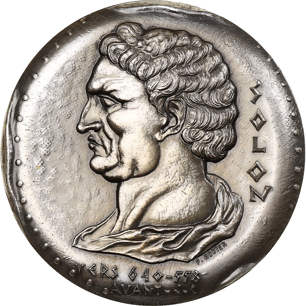 France, Medal, Notariat Français, Caisse des Dépôts, Solon, 1973, Silver