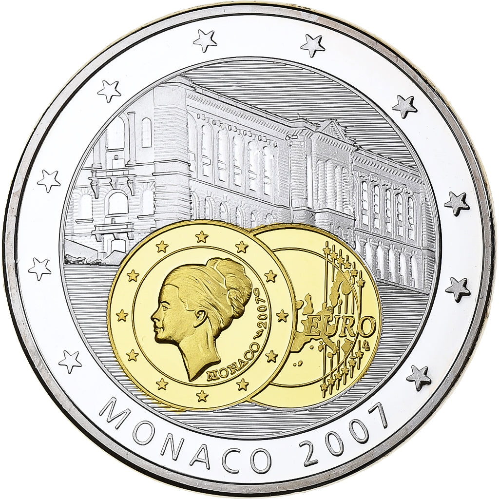 France, Medal, Europa, Monaco, 2007, Silver, Proof, MS(65-70)