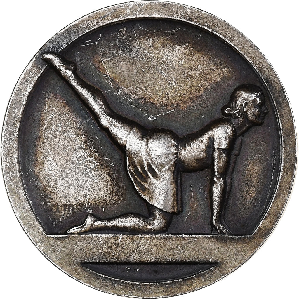 Francia, medaglia, Gymnastique, Bronzo argentato, Cam., BB+