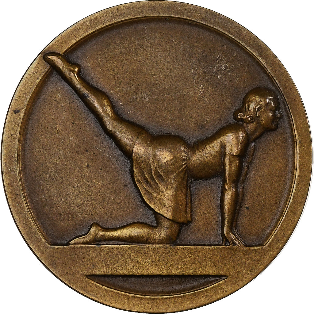 França, medalha, Gymnastique, Bronze, Cam., AU(55-58)