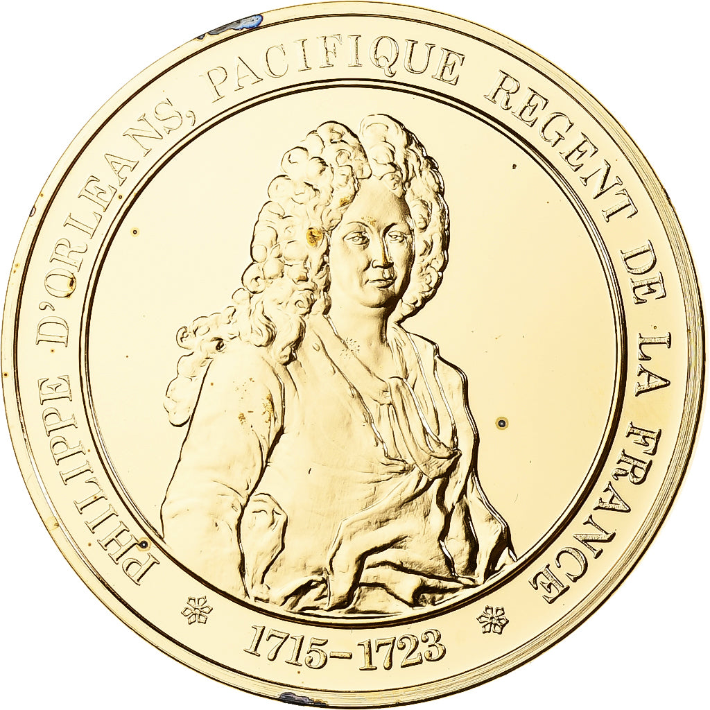 France, Medal, Philippe d'Orléans, Franklin Mint, Vermeil, Proof, MS(65-70)
