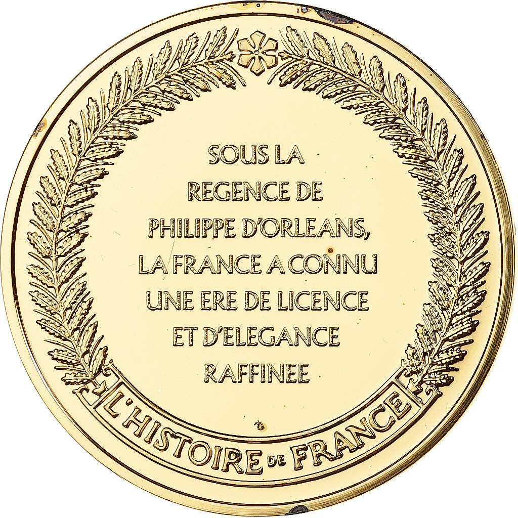 France, Medal, Philippe d'Orléans, Franklin Mint, Vermeil, Proof, MS(65-70)