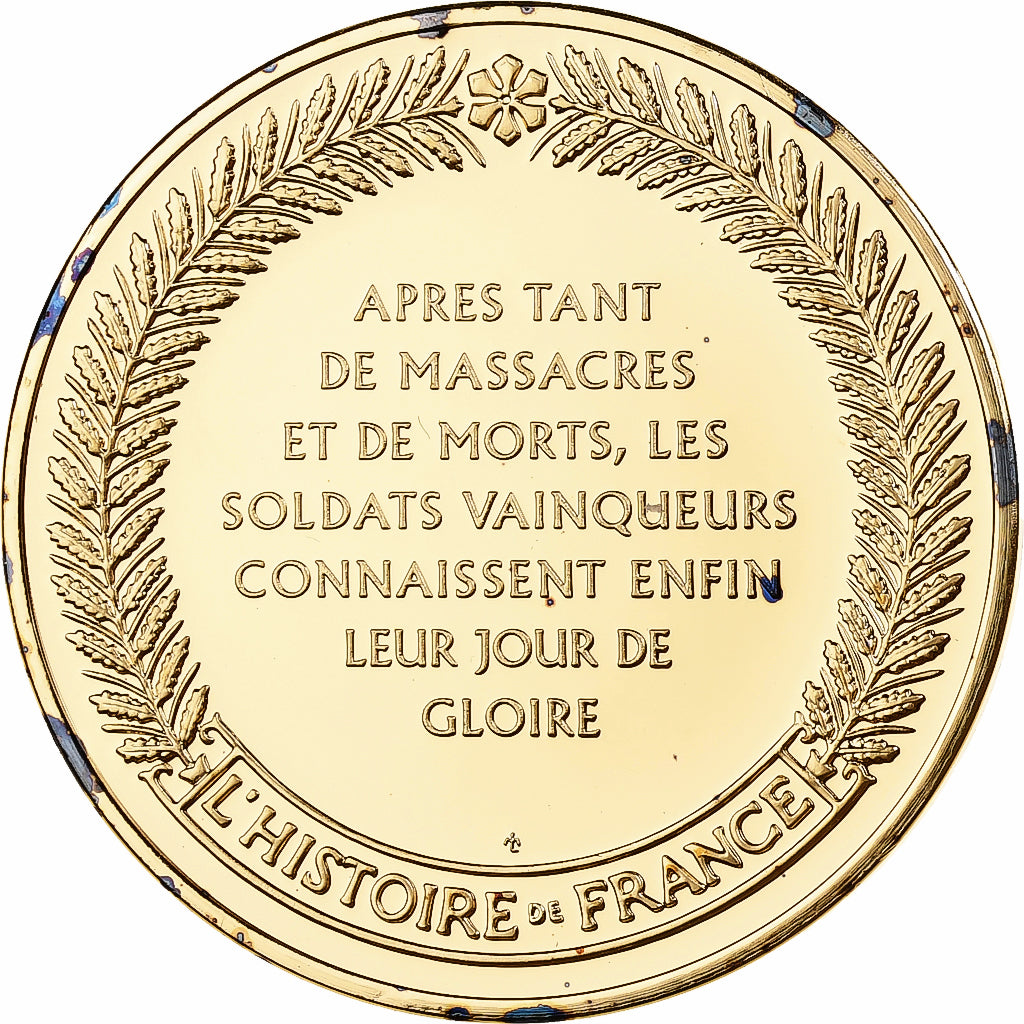 Francia, medaglia, Défilé sous l'Arc de Triomphe, Franklin Mint, Vermeil, FS