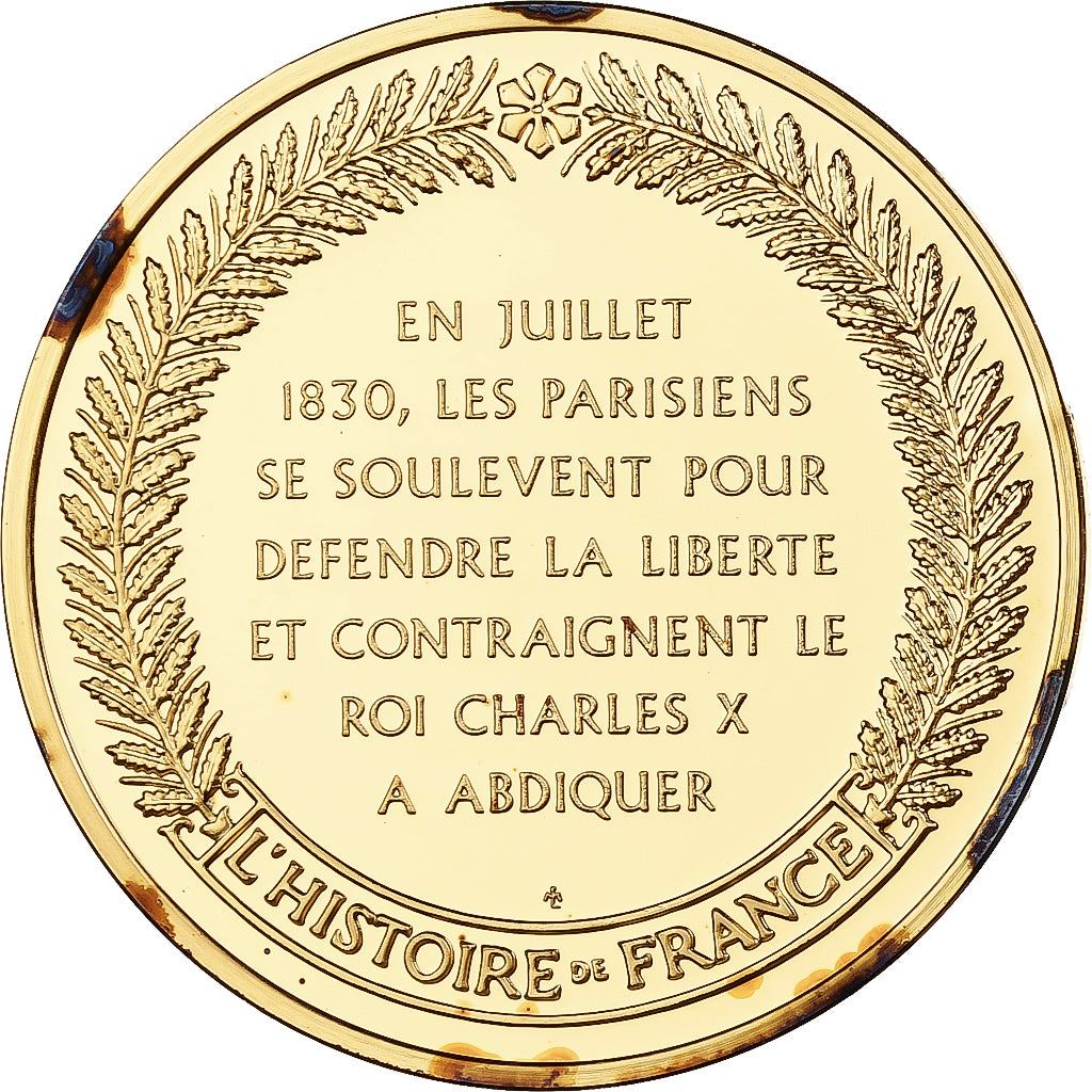 France, Médaille, Monarchie bourgeoise, Franklin Mint, Vermeil, FDC, BE