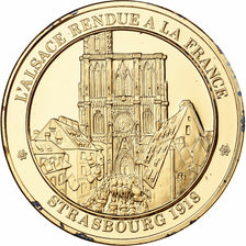 France, Medal, L'Alsace rendue à la France, Franklin Mint, Vermeil, Proof