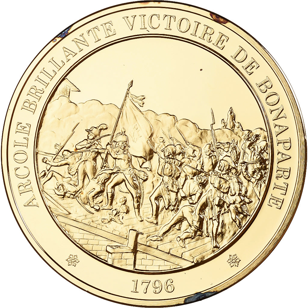 Frankreich, Medaille, Bataille du Pont d'Arcole, Franklin Mint, Vermeil, PP