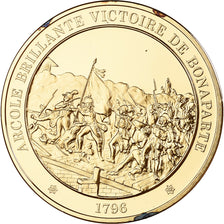 Frankreich, Medaille, Bataille du Pont d'Arcole, Franklin Mint, Vermeil, PP